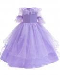 New Encanto Dress For Girl Cosplay Costume Isabella Mirabel Girl Up Lace Party Princess Tunic Children Floral Frock Clot