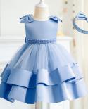 24m Toddler Baby Girls Princess Dress For Wedding 12m Infant Girl 1st Birthday Party Dresses Newborn Baby Girl Tulle Tut