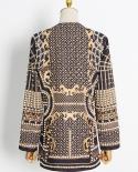Top Quality Newest 2023 Stylish Designer Jacket Womens V Neck Long Sleeve Luxurious Metallic Beaded  Long Blazer