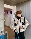 Trendy Products For  Autumn And Winter New Style Sweet Lovely Girl Temperament Bow Woolen Short Coat Loose Jacket