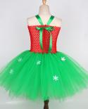 Vestido de tutú de árbol de Navidad para niñas, disfraces de Navidad de Año Nuevo para niños, traje de fiesta, vestidos elegante