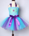 Little Mermaid Tutu Dress Outfit For Girls Princess Sea Maid Dresses For Kids Birthday Party Costume Baby Girl Toddler C