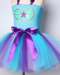 בת הים הקטנה שמלת טוטו תלבושת לילדות נסיכת ים משרתת שמלות לילדים מסיבת יום הולדת תחפושת תינוקת פעוט ג