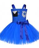 Disfraz de Bluepolice para niños, vestidos de princesa para niñas pequeñas, vestido de tutú para niñas pequeñas, Cosplay de Hall