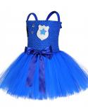 Disfraz de Bluepolice para niños, vestidos de princesa para niñas pequeñas, vestido de tutú para niñas pequeñas, Cosplay de Hall