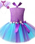 Mermaid Tutu Costume For Baby Girls Seamaid Princess Dresses For Kids Halloween Costumes Children Birthday Party Gift Ou