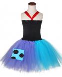Zombie Tutu Dress For Girls Princess Vampire Halloween Costumes For Kids Children Carnival Party Dresses Outfit Dress Up