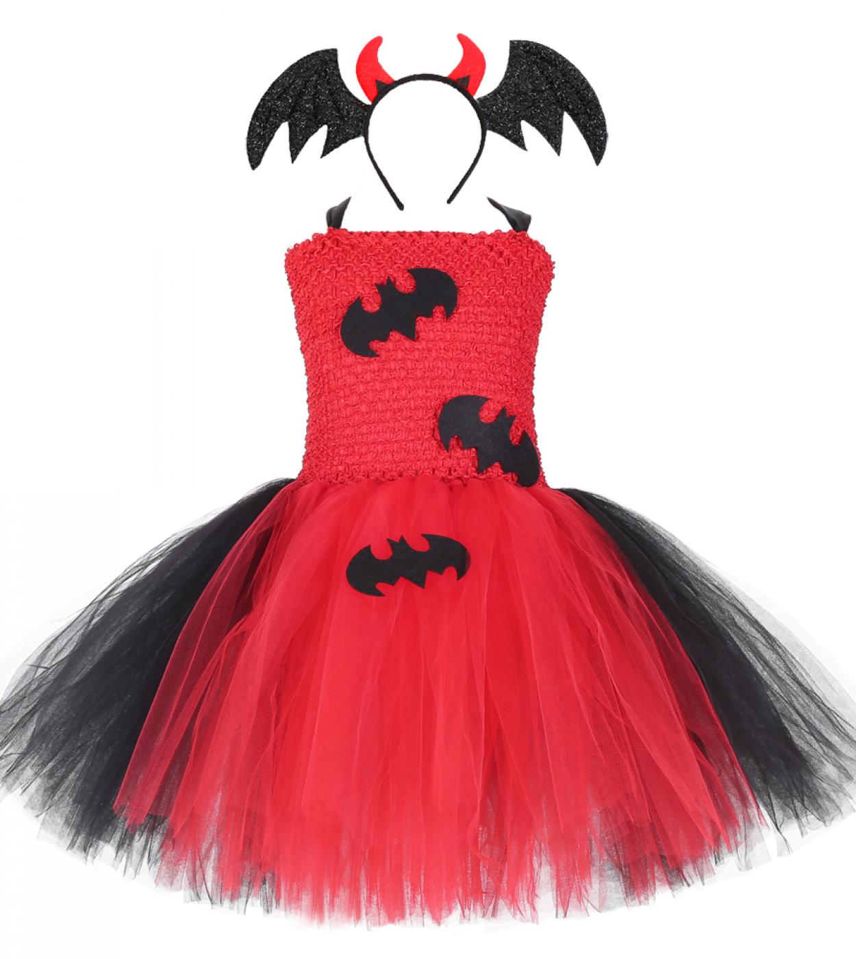30 72 US Disfraces de Halloween para ninas vestido de tutu de murcielago vampiro para ninas disfraz de Cosplay de vampirina para ninos Description
