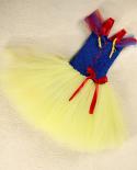 Snow White Princess Dresses For Girls Tutu Dress With Bow Headband Toddler Baby Girl Princess Costumes For Birthday Hall