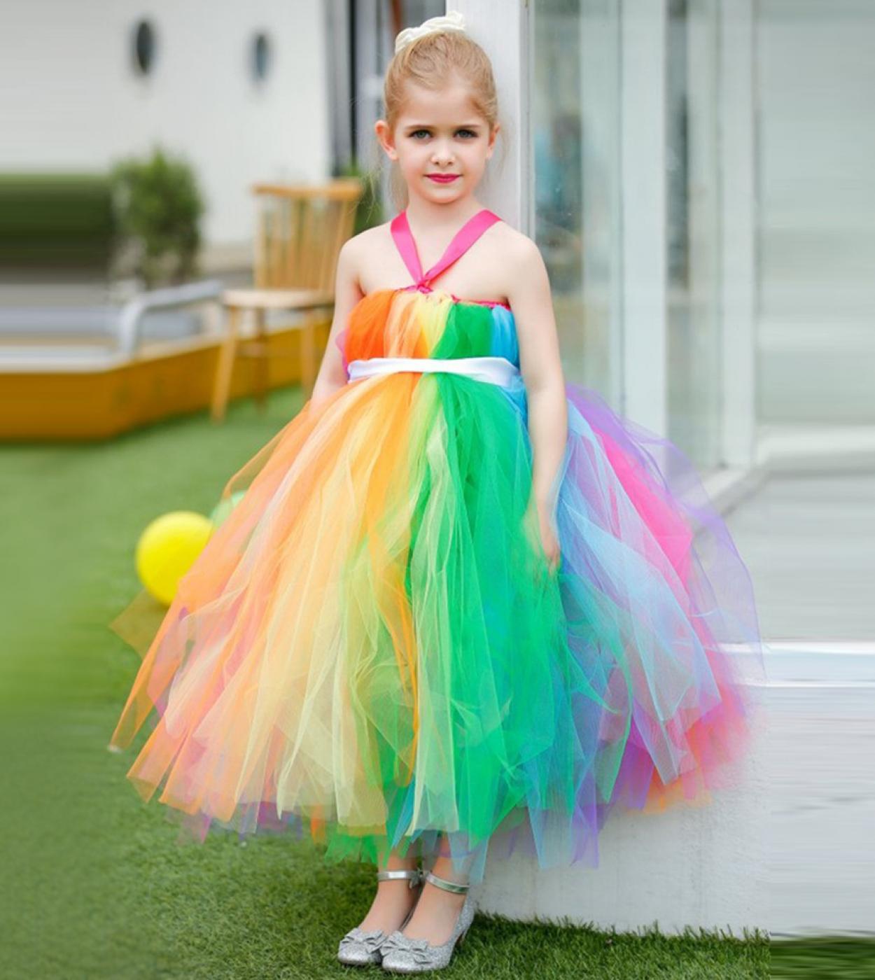 Long online rainbow dress