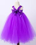 Purple Flower Girl Long Dresses For Teenage Girls Clothing Costumes Kids Fairy Tutu Dress With Wings Set Children Floor 