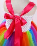 Arco Iris caramelo tutú vestido para niñas niños piruleta disfraz con lazo flor niña princesa vestidos largo fiesta de cumpleaño