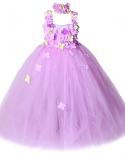 Flower Girl Long Dress For Wedding Birthday Fairy Dresses For Kids Tutu Costumes Princess Girls Bridesmaid Ball Gown Ful