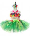 ملابس تنورات أعشاب هاواي بالزهور للفتيات والأطفال تنورات توتو للرقص لحفلة نار المخيم أميرة طفل صغير تنورات قصيرة