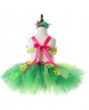 Flores Hawaii hierba falda trajes para niñas niños baile tutú faldas para fiesta de fogata princesa niño Tutus costo de lujo