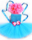 Flower Mermaid Princess Dress For Baby Girls Birthday Outfit Toddler Kids Sea Maid Costume Under The Sea Tutu Set Photo 