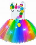 Disfraces de Halloween Niñas Unicornio Niñas Princesa Unicornio Disfraz Arco Iris Unicornio