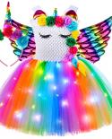 Halloween Costumes Girls Unicorn  Girls Princess Unicorn Costume  Rainbow Unicorn  