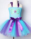 Toddler Little Mermaid Dress Girl Kids Halloween Costume Girls Princess Tutu Dresses For Birthday Party Gift For 1 12 Ye