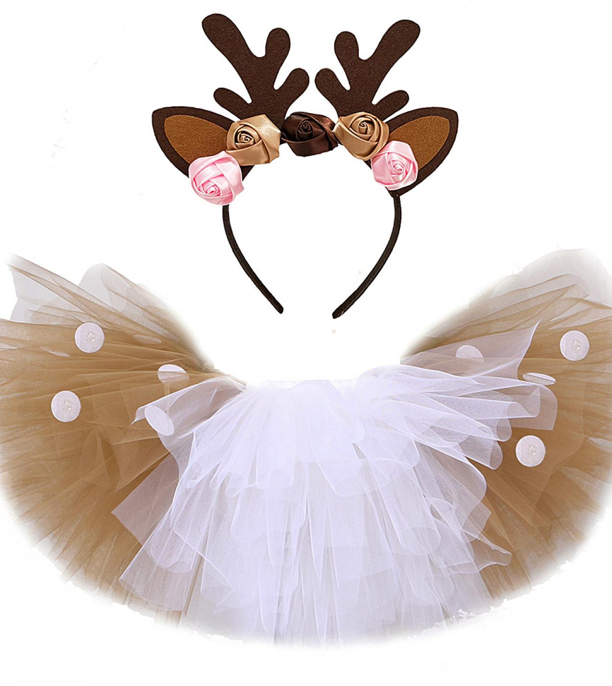 Arsenal Persuasivo lechuga Falda tutú de ciervo de Navidad para niñas, disfraz de Reno para niños  pequeños, falda de ciervo para niñas, trajes de Halloween