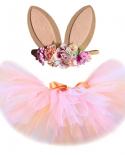 Falda de tutú de conejito para niñas pequeñas, tutú de conejo de princesa para niñas, vestido de baile esponjoso para niños, Cos