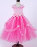 Beauty Belle Princess Fancy Dress For Girls Cosplay Halloween Costumes For Kids Flower Girl Wedding Dresses Long Ball Go