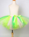 Pink Green Girls Tutu Skirt For Toddler Kids Fluffy Tutus Costume Baby Girl New Year Tulle Skirts Children Dance Ball Go