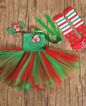 Baby Girls Christmas Tutu Dress With Socks Headband Xmas Party Costume For Kids Girl New Year Dresses Outfit Children Cl