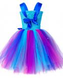 The Little Mermaid Tutu Dress For Girls Cosplay Costumes Kids Princess Birthday Dresses With Headband Baby Teenage Girl 