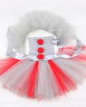 Pennywise Clown Costume Girls Creepy Halloween Tutu Dress For Kids Toddler Birthday Party Outfit Baby Girl Christmas Clo