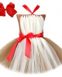 Christmas Tutu Dress For Girls Deer Cosutme For Kids Birthday Party Princess Dresses Halloween Carnival Children Tulle O