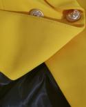 חליפות שחורות ורודות סט שני חלקים נשים משרד נשים כפתורי זהב כפול חזה בלייזר תשע מכנסיים חליפות רשמיות גבוה