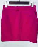Three Piece Suit Skirt Blazer Sets 2022 New Bright Satin Double Breasted Purple Loose Blazer Suspenders Mini Skirt 3 Pie