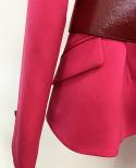 חליפות מכנסיים נשים 2023 מעצב חדש אופנה חליפת חגורה עם כפתור אחד חליפת בלייזר מכנסיים מתרחבים סט שני חלקים מכנסיים משרדיים חליפת