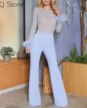 Shiny Romper Women Elegant  Slim Overalls Fashion Feather Sequin Beads Stitching Party Jumpsuit With Belt  Jumpsuits
