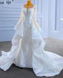 Serene hill מוסלמי לבנה חצאית שמלות כלה שמלות 2022 בתולת ים אלגנטית תחרה גבוהה שמלת כלה hm67416 חתונה