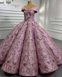 Serene Hill Pink Luxury Wedding Dresses Gowns 2022 Embroidery Lace Up Bridal Dresses Hm66590 Custom Made  Wedding Dresse