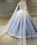 Gradients Color With Cap Sleeves Wedding Dresses  Oneck Beading Tassel Highend Ridal Gowns Ha2407 Custom Made  Wedding D