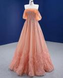 Serene Hill Orange Aline Luxury Evening Dresses Gowns 2022 Beaded Strapless  For Women Wedding Party Hm67393  Evening Dr