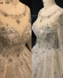 Serene Hill Ivory Luxury Dubai Wedding Dresses 2023 Diamond Beading Long Sleeves  Bridal Gowns Ha2425 Custom Madewedding