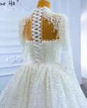 Serene Hill Muslim White Overskirt Wedding Dresses  Beaded Elegant Mermaid Luxury Bride Gowns Hm67261 Custom Made  Weddi