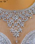 Serene Hill White Luxury Elegant Mermaid Wedding Dresses  Beaded Diamond Cap Sleeves Bride Gowns Hm67296 Custom Made  We
