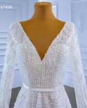 Serene Hill White Cape Sleeves Luxury Lace Beaded V Neck Lace Up Bride Gowns Wedding Dress 2022 High End Custom Made Hm6