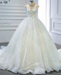 White Sleeveless Luxury Highend  Wedding Dresses  Diamond Sequins High Neck Bridal Gowns Hm67118 Custom Made  Wedding Dr