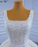 Serene Hill White Luxury Lace Up Wedding Dresses 2022 Beaded Highend  Bride Gowns Hm67377 Custom Made  Wedding Dresses