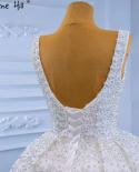 Serene Hill فساتين زفاف بيضاء فاخرة بأربطة 2022 مطرز بالخرز فساتين زفاف راقية Hm67377 فساتين زفاف مصنوعة حسب الطلب