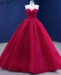 Serene Hill אדום קפל שמלות כלה יוקרתיות 2022 מתוקה שרוכים שמלות כלה hm67355 שמלות כלה בהתאמה אישית