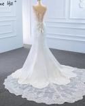 Serene Hill White Mermaid Beading Wedding Dresses  Highend Sleeveless  Bridal Gown Hm67184 Custom Made  Wedding Dresses