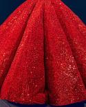 Wine Red Vneck Luxury Anklelength Wedding Dresses  Sleeveless Sequined Highend Bridal Gown Ha2296 Custom Made  Wedding D