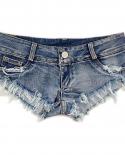 Fashion Women Casual Summer Denim Shorts Jeans  Low Waist Holes Short Jeans Femme Push Up Skinny Slim Denim Shorts Club 